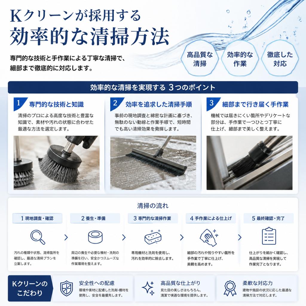2. 効率的な清掃方法