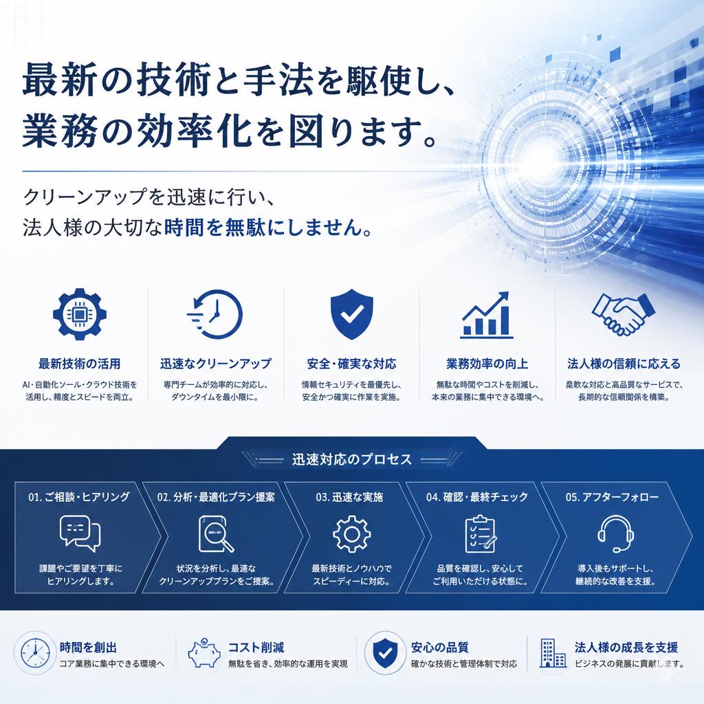 効率的な清掃方法